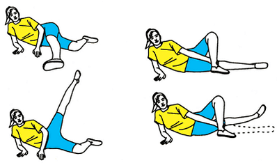 Varicosis exercises on the legs